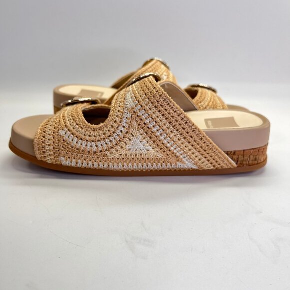 Dolce Vita Ralli Woven Buckle Platform Sandal Size 7 Beige Casual Comfort - Picture 7 of 14